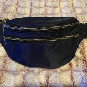 Zipper Front Fanny Pack, Women's Fashion Solid Color Waist Bag For Running